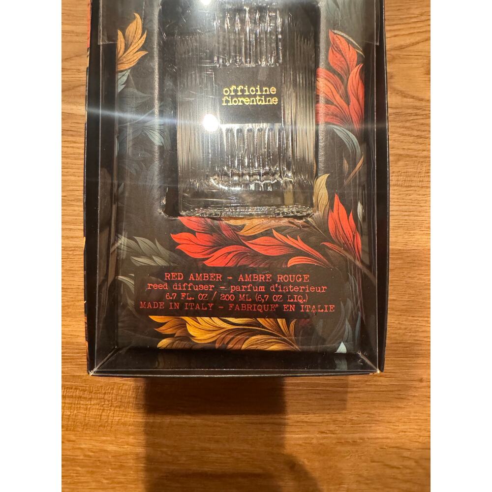 NWT Made In Italy Reed Diffuser - Red Amber - Picture 2 of 4